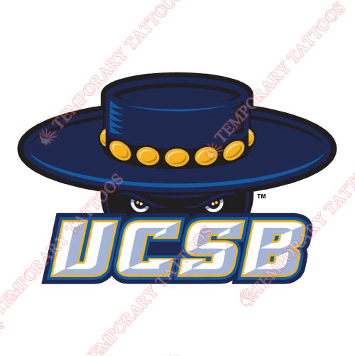 UCSB Gauchos Customize Temporary Tattoos Stickers NO.6673